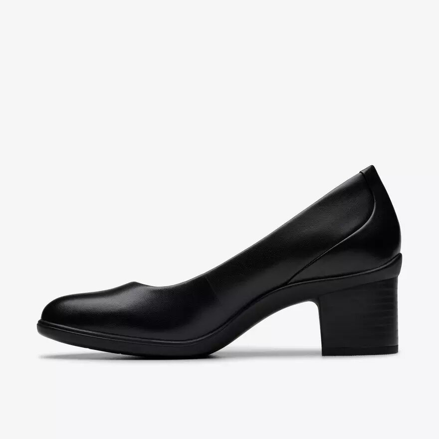 Womens Shaya Poppy Black Leather Pumps Womens Shaya Poppy Black Leather Pumps