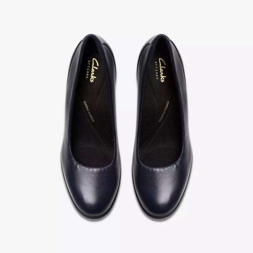 Womens Shaya Poppy Navy Leather Pumps Womens Shaya Poppy Navy Leather Pumps