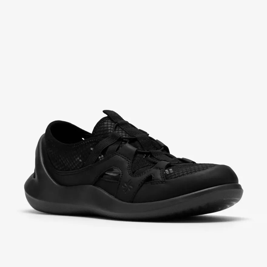 Womens Solevana Step Black Slip-Ons Womens Solevana Step Black Slip-Ons