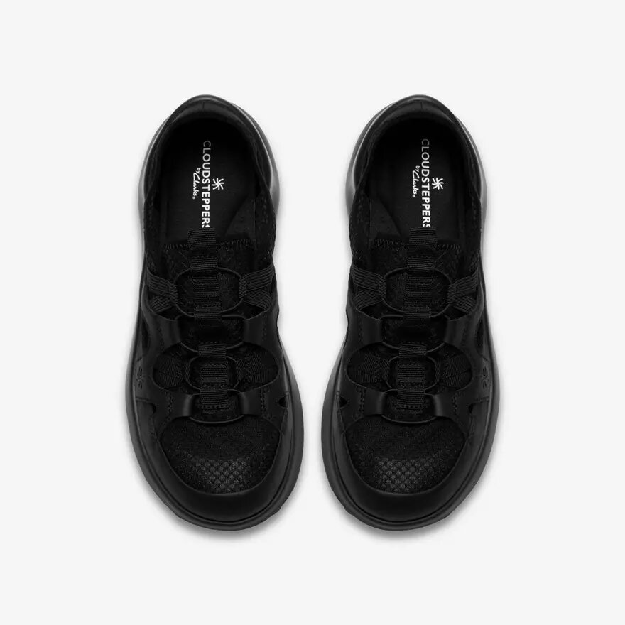 Womens Solevana Step Black Slip-Ons Womens Solevana Step Black Slip-Ons