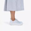 Womens Solevana Style White Leather Sneakers Womens Solevana Style White Leather Sneakers