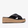 Womens Tessiah Mule 2 Black Leather Wedges Womens Tessiah Mule 2 Black Leather Wedges