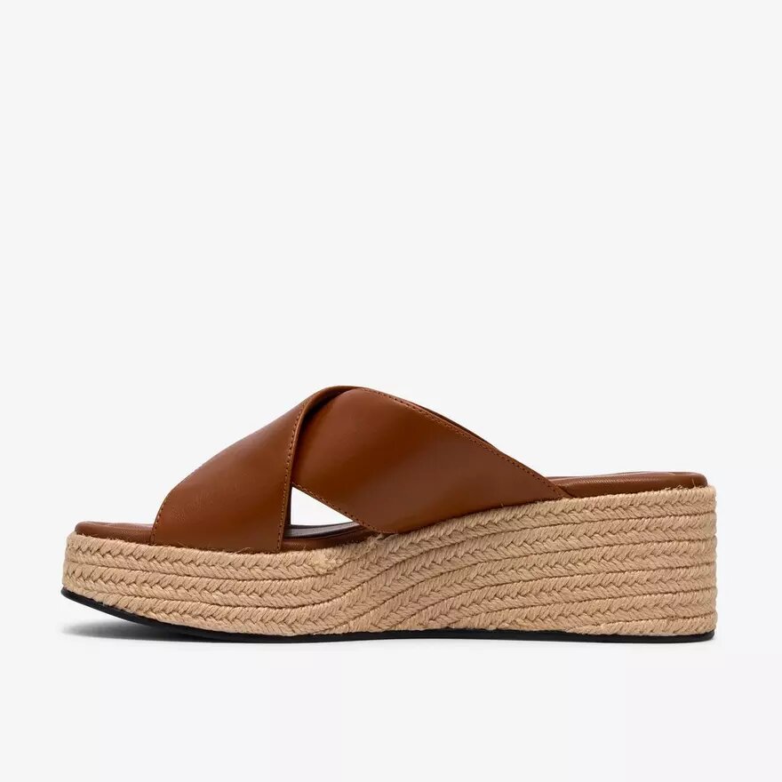 Womens Tessiah Mule2 Tan Leather Wedges Womens Tessiah Mule2 Tan Leather Wedges