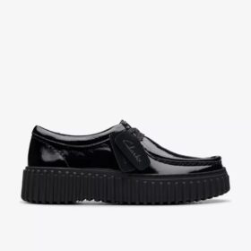 Womens Torhill Bee Black Patent Wallabee Womens Torhill Bee Black Patent Wallabee