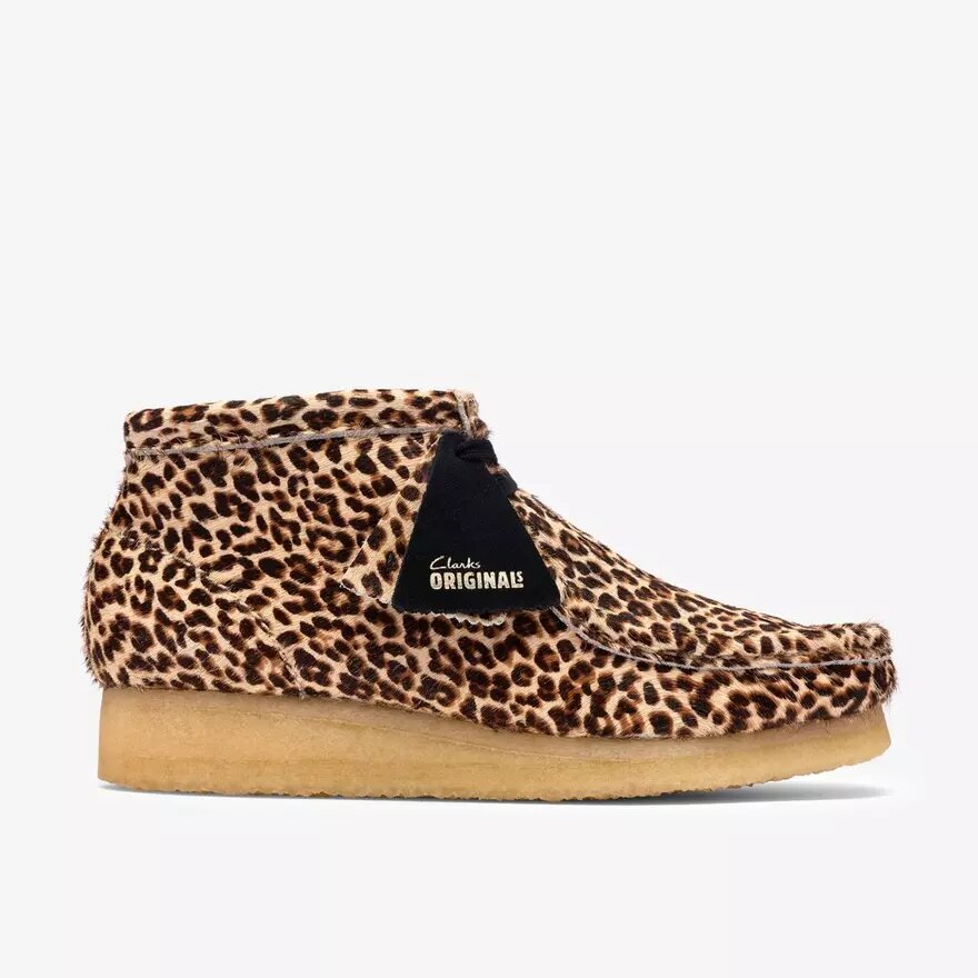Womens Wallabee Boot Leopard Print Womens Wallabee Boot Leopard Print