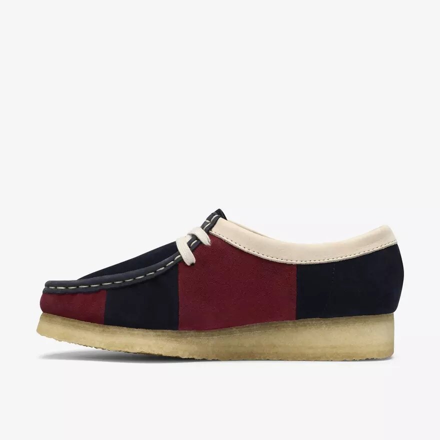 Womens Wallabee Navy Stripe Wallabees Womens Wallabee Navy Stripe Wallabees