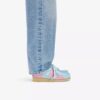 Womens Wallabee Pale Blue Pink Stripe Womens Wallabee Pale Blue Pink Stripe