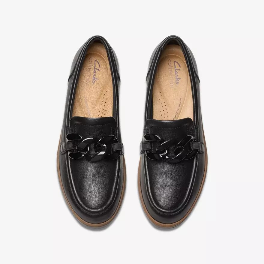 Womens Zylah May Black Leather Loafers Us Womens Zylah May Black Leather Loafers Us