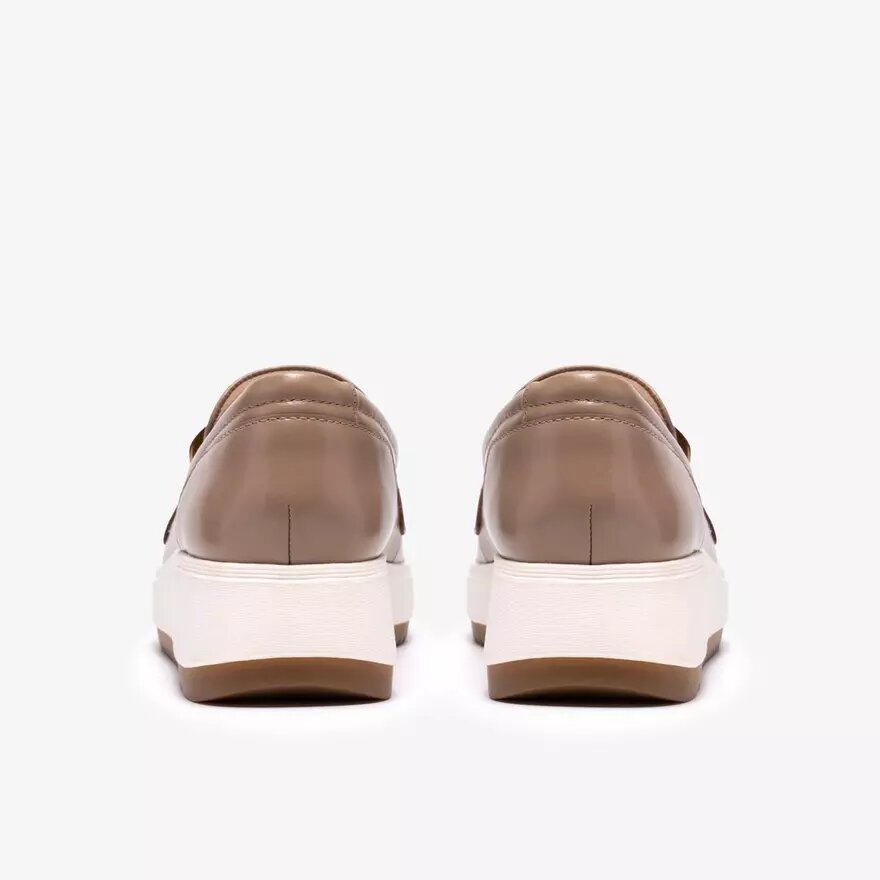Womens Zylah May Taupe Leather Loafers Us Womens Zylah May Taupe Leather Loafers Us